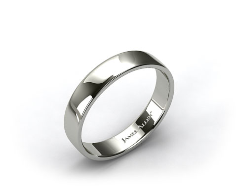 Platinum 5.5mm Slightly Flat Comfort Fit Wedding Ring